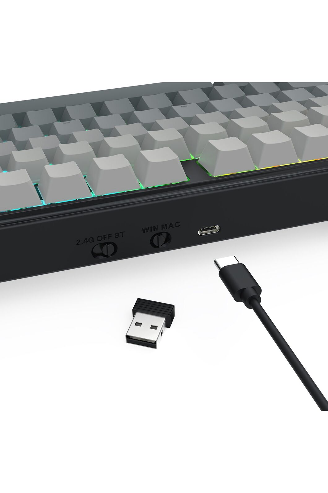 REDRAGON - K707SP-RGB-PRO S.Blade TKL KB - charcoal