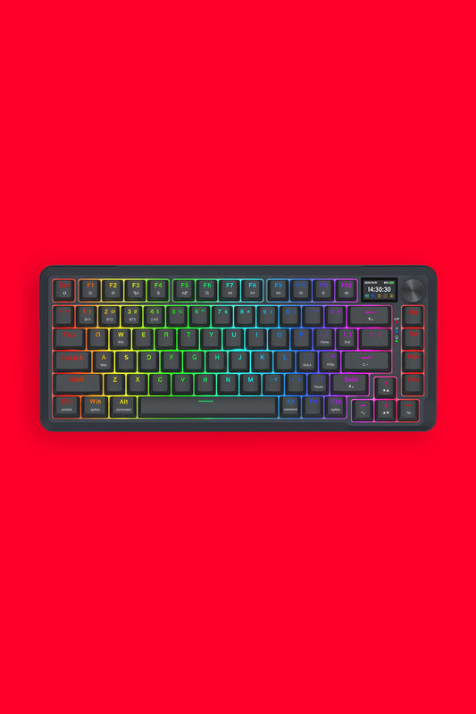 REDRAGON - K708RGB-PRO Fleact 75% LCD KB - black
