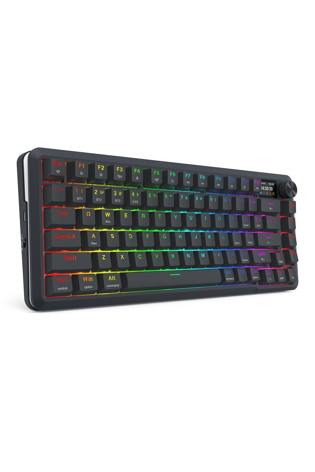 REDRAGON - K708RGB-PRO Fleact 75% LCD KB - black