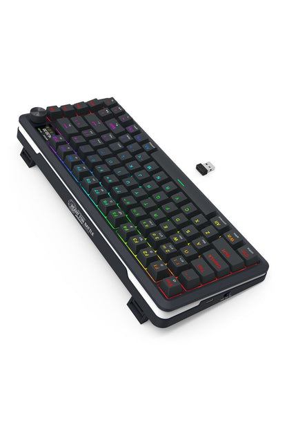 REDRAGON - K708RGB-PRO Fleact 75% LCD KB - black