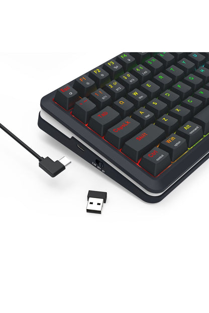 REDRAGON - K708RGB-PRO Fleact 75% LCD KB - black