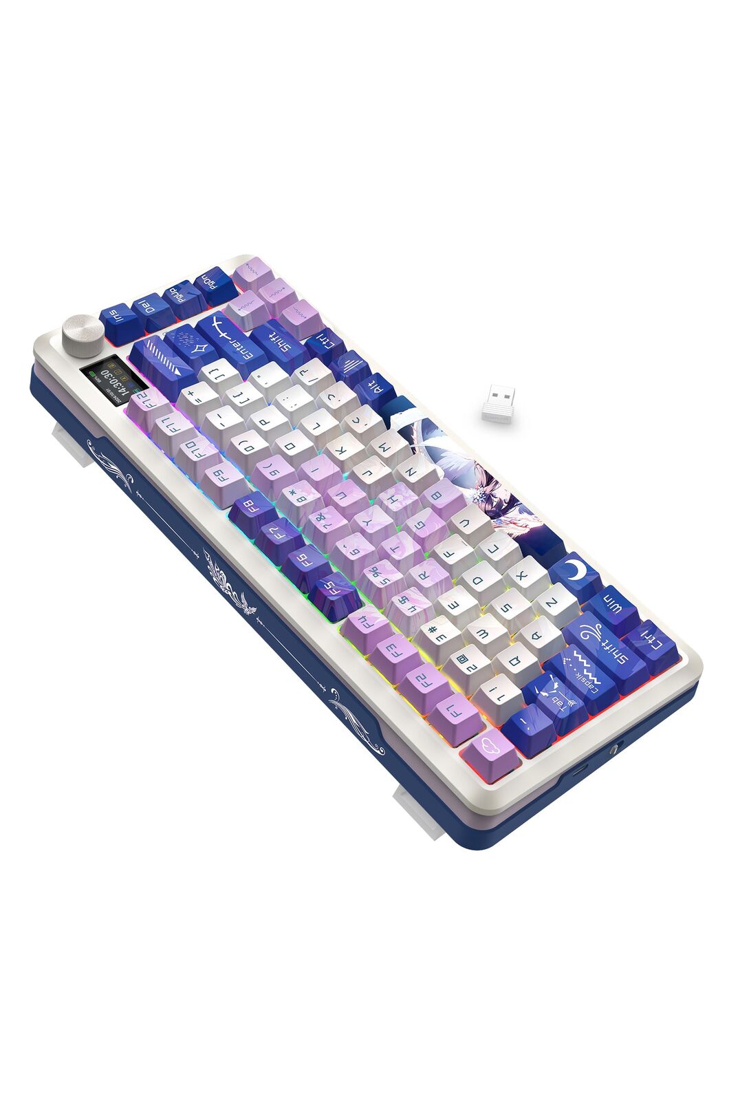 REDRAGON - K708AK-RGB-PRO Fleact 75% KB - purple