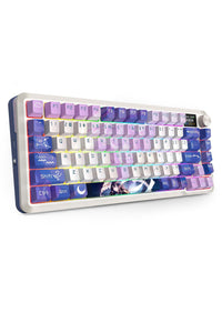 REDRAGON - Redragon K708AK-RGB Pro Fleact Purple 75% LCD Mechanical Keyboard - purple