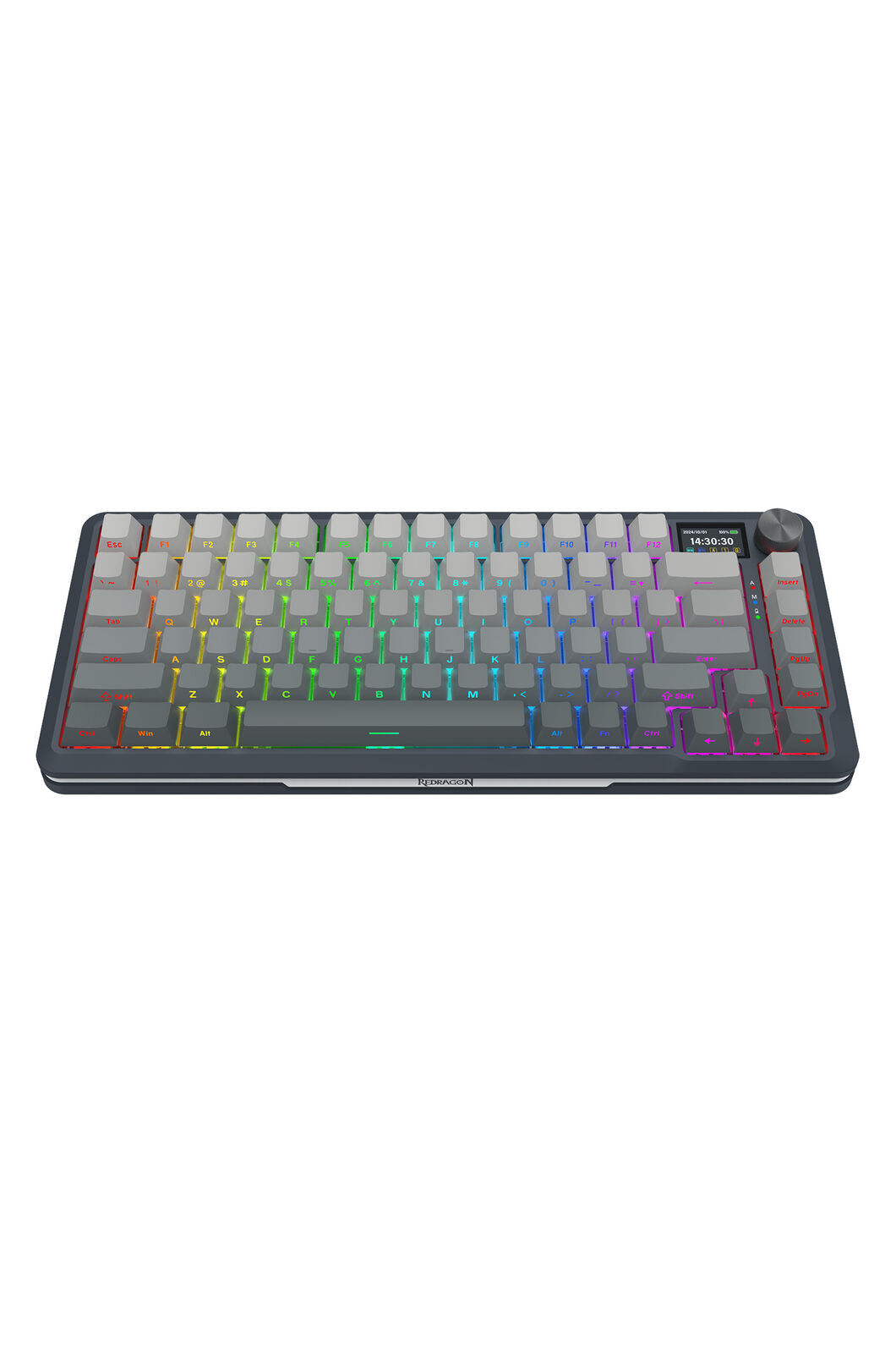 REDRAGON - K708GG-RGB-PRO Fleact 75% KB - charcoal