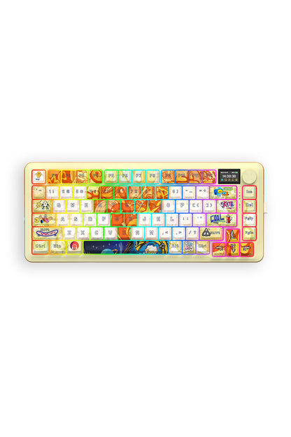 REDRAGON - K708GF-RGB-PRO Fleact 75% KB - yellow