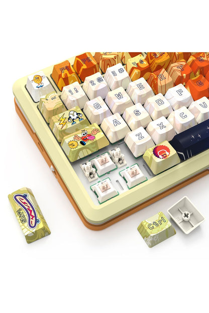 REDRAGON - K708GF-RGB-PRO Fleact 75% KB - yellow