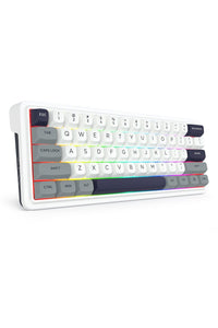 REDRAGON - Redragon K730WGP RGB Pro Draconic V2 Grey 60% Gasket Wireless Mechanical Keyboard - grey