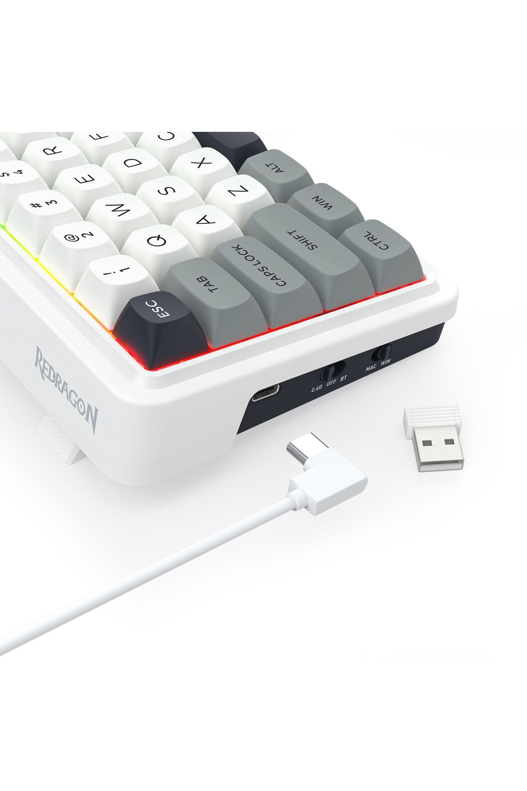 REDRAGON - K730WGP-RGB-PRO Draconic V2 KB - grey