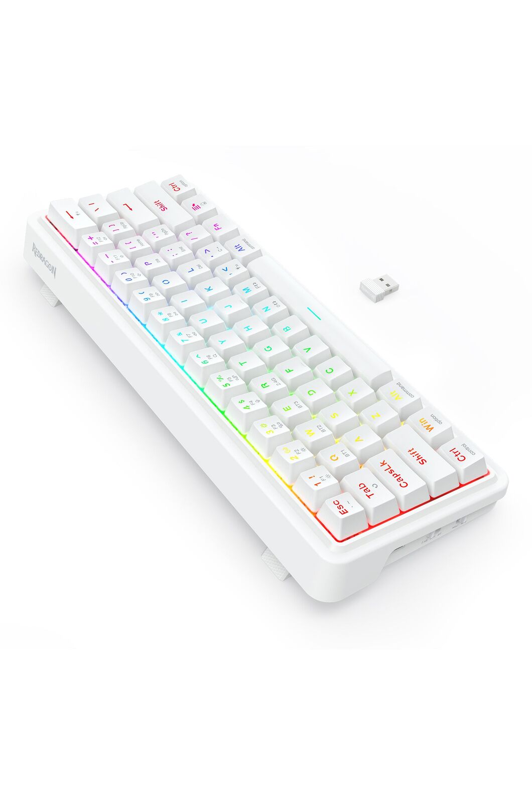 REDRAGON - K730W-RGB-PRO Draconic V2 KB - white