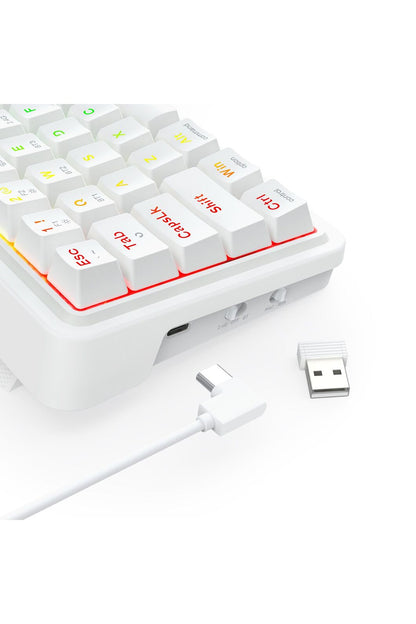 REDRAGON - K730W-RGB-PRO Draconic V2 KB - white