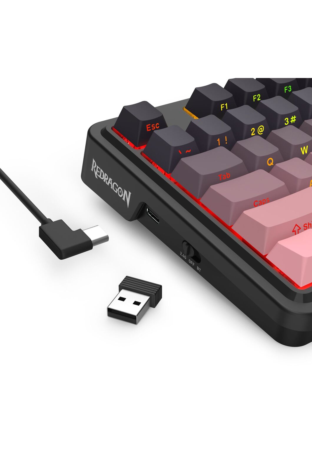 REDRAGON - K728SP-RGB-PRO Antonium Pro KB - pink