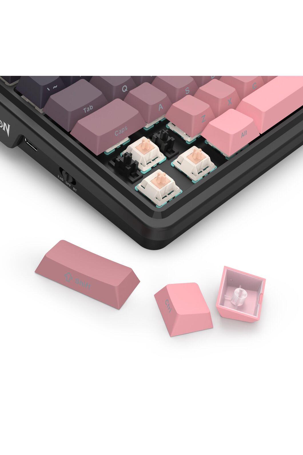 REDRAGON - K728SP-RGB-PRO Antonium Pro KB - pink