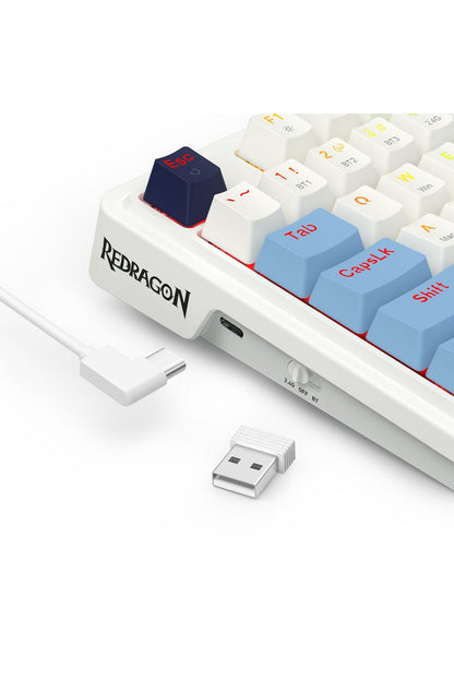 REDRAGON - K728WBB-RGB-PRO AntoniumPro KB - white