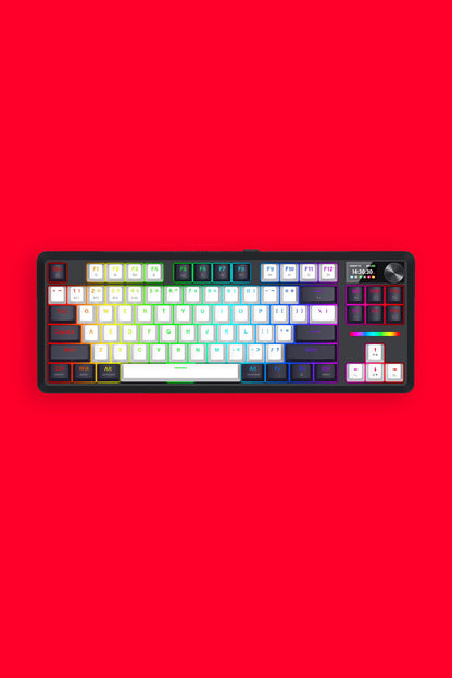 REDRAGON - K746WB-RGB-PRO WildslashLCD KB - black