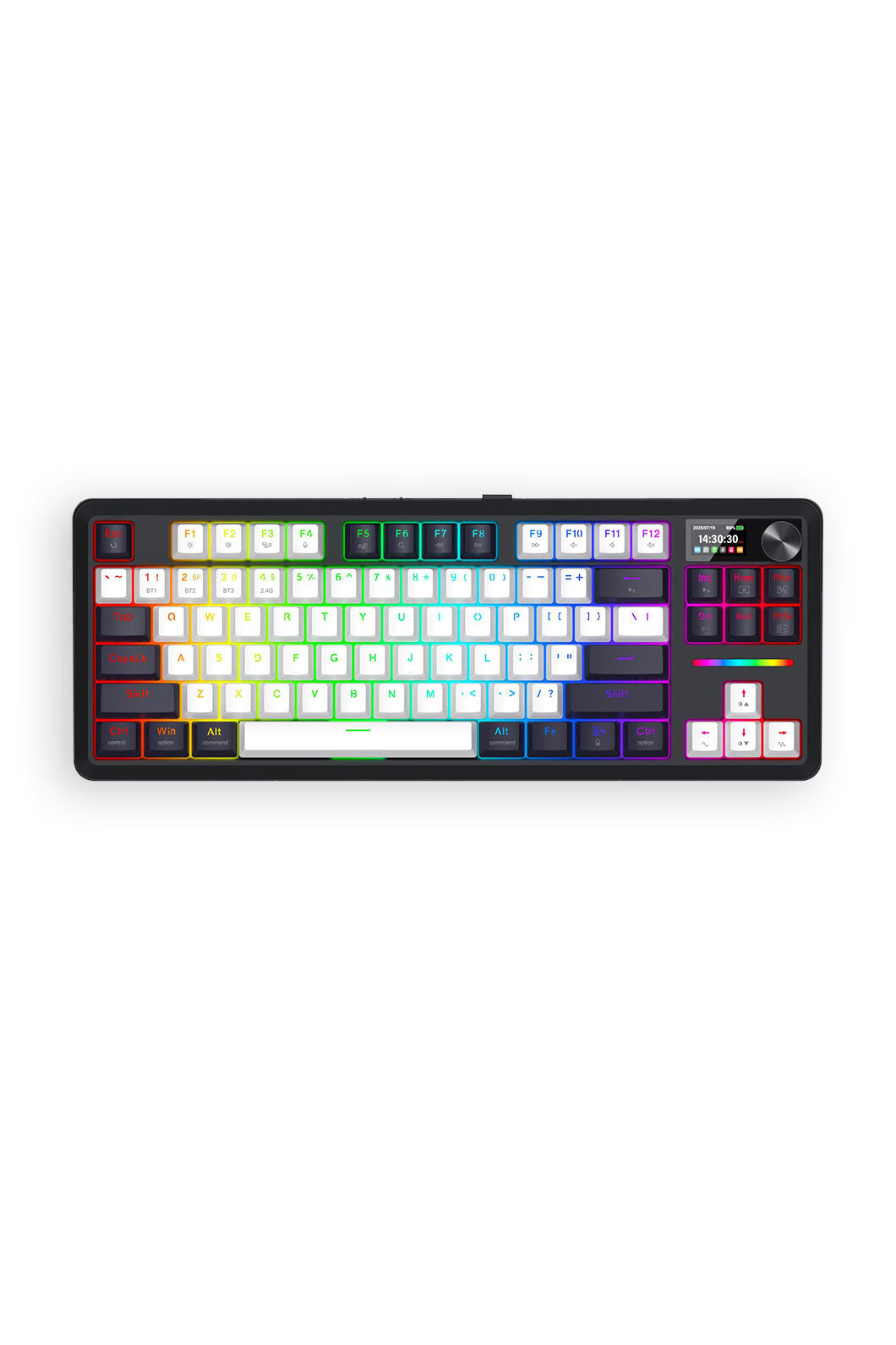 REDRAGON - K746WB-RGB-PRO WildslashLCD KB - black