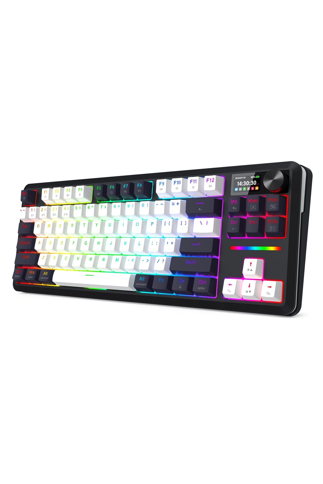 Redragon K746WB RGB Pro Wildslash LCD Black 84-Key Gasket Wireless
