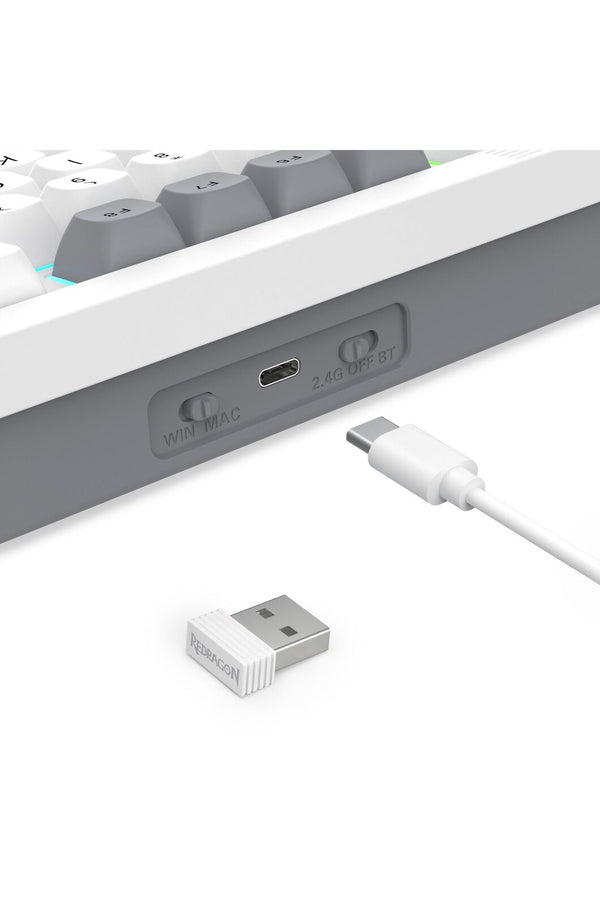 REDRAGON - K729WGB-RGB-PRO OTIM ProTKL KB - white