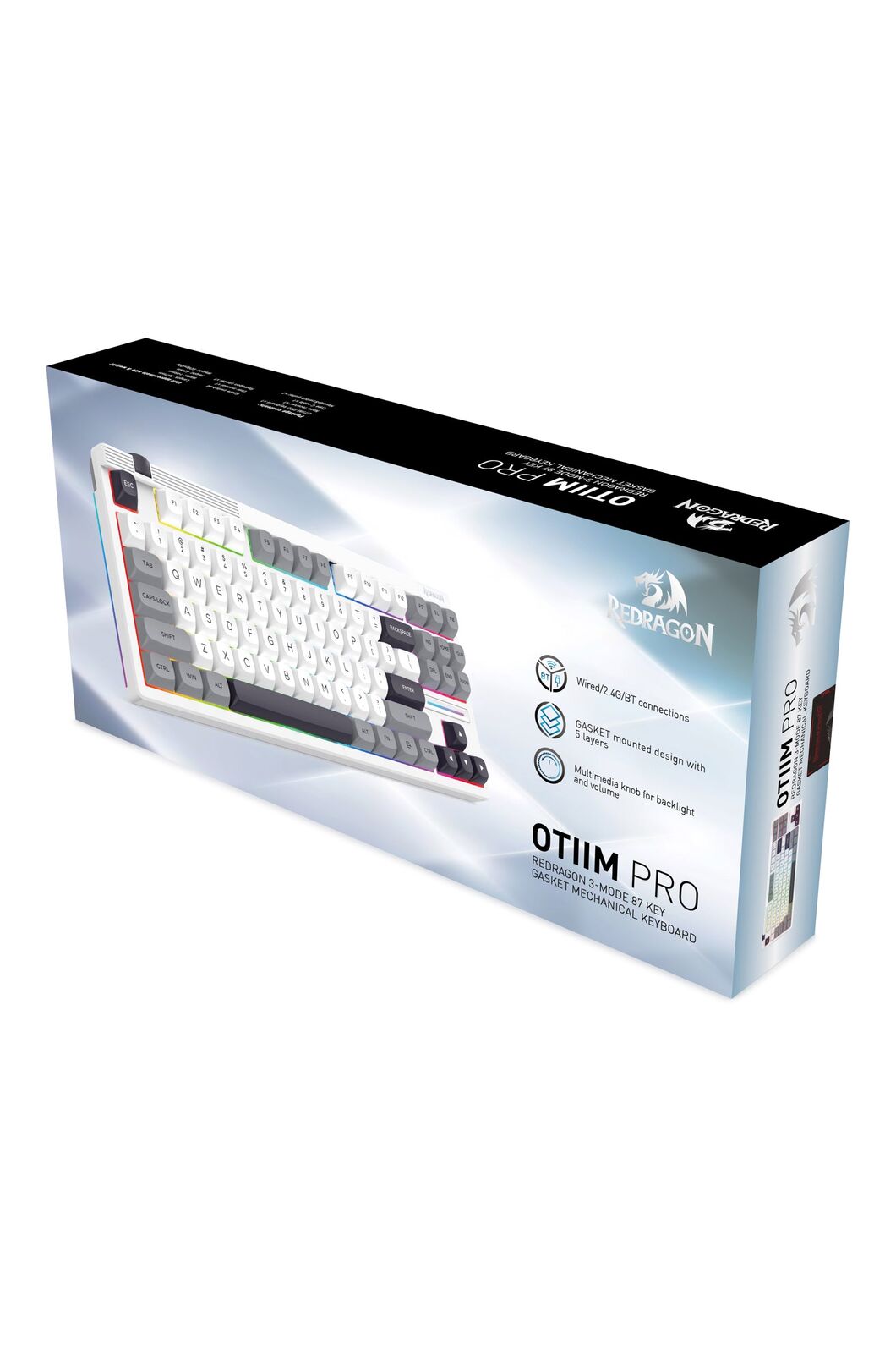 REDRAGON - K729WGB-RGB-PRO OTIM ProTKL KB - white