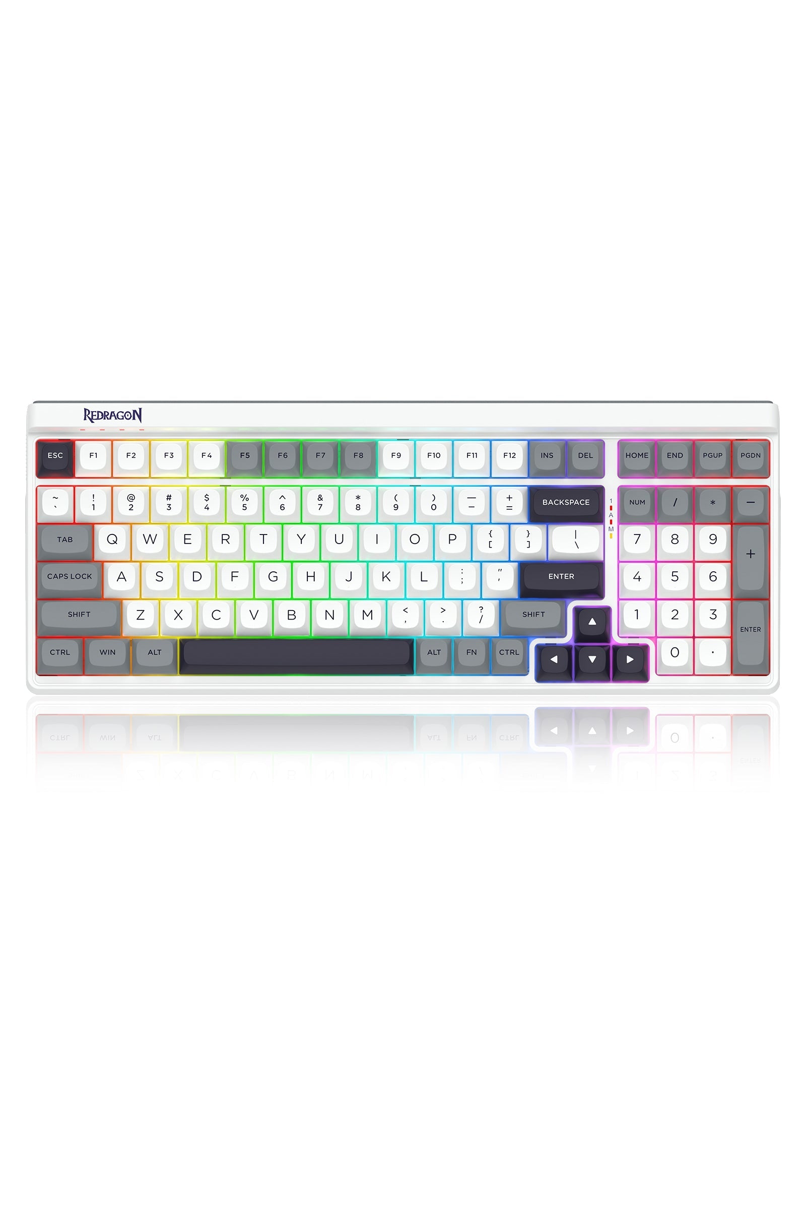 REDRAGON - K656WGB-RGB-PRO Garen Pro KB - white