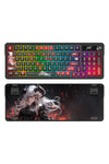REDRAGON - Redragon K719WGB RGB Pro Artemis Pro Black LCD Gasket Wireless Mechanical Keyboard - black