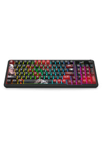 REDRAGON - Redragon K719WGB RGB Pro Artemis Pro Black LCD Gasket Wireless Mechanical Keyboard - black