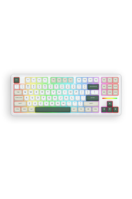 REDRAGON - K734WCG-RGB-PRO Wildslash KB - white