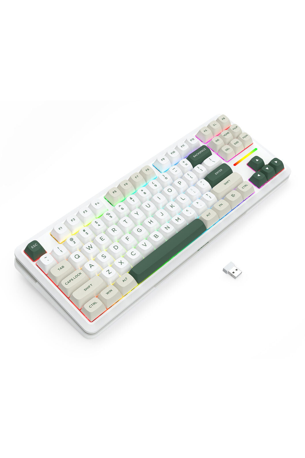 REDRAGON - K734WCG-RGB-PRO Wildslash KB - white