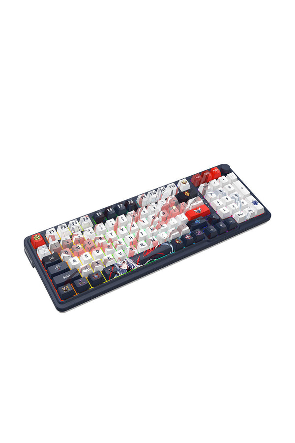 REDRAGON - Redragon K686AK RGB Pro EISA Navy White 98+1 Gasket Wireless Mechanical Keyboard - navy-white