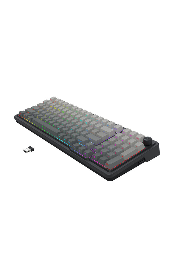 REDRAGON - Redragon K686SP RGB Pro EISA Grey 98+1 Gasket Wireless Mechanical Keyboard - grey
