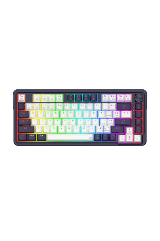 ELECTRONIC REBELLION - K673WB-RGB-PRO 75% gasket KB-White/Black - white-black