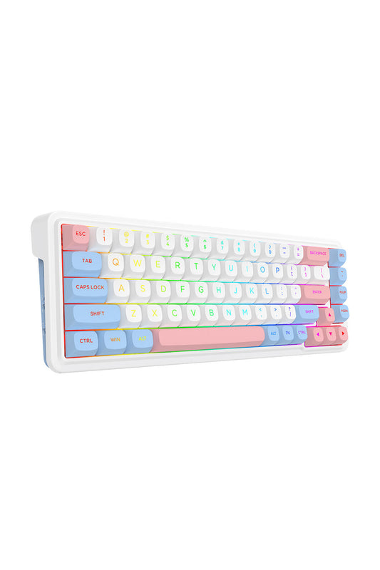 ELECTRONIC REBELLION - K709WBP-RGB-PRO Nova Pro KB-White/Blue/Pink - white-blue-pink