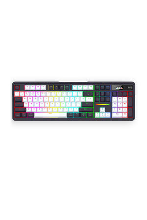 REDRAGON - K762WB-RGB-PRO Terraflare KB-Black/White - black-white