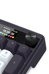REDRAGON - Redragon K762WB-RGB Pro Terraflare Black/White Tri-Mode Gasket Mechanical Keyboard - black-white