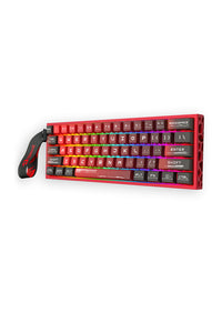 REDRAGON - Redragon K753RG-RGB CNC Red 8K Polling UltraMag Magnetic Switch 60% Wired Gaming Keyboard - red