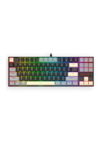 REDRAGON - Redragon K552LGY-RGB Kumara Wired Mechanical Keyboard-Black/Grey - black-grey