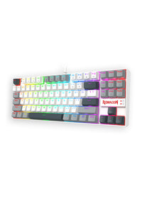 REDRAGON - Redragon K552WGL-RGB Kumara Wired Wired Mechanical Keyboard-White/Grey - white-grey