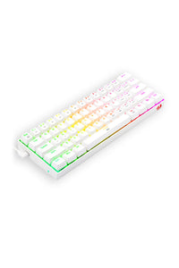 REDRAGON - Redragon K630 Dragonborn White 60% Wired RGB Mechanical Gaming Keyboard - white