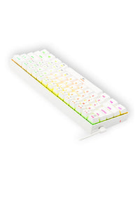 REDRAGON - Redragon K630 Dragonborn White 60% Wired RGB Mechanical Gaming Keyboard - white