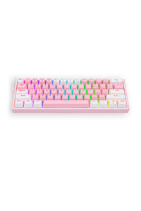 REDRAGON - K616-RGB Fizz Pro 65% KB-Pink/White - pink-white