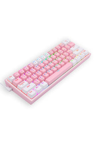 REDRAGON - K616-RGB Fizz Pro 65% KB-Pink/White - pink-white