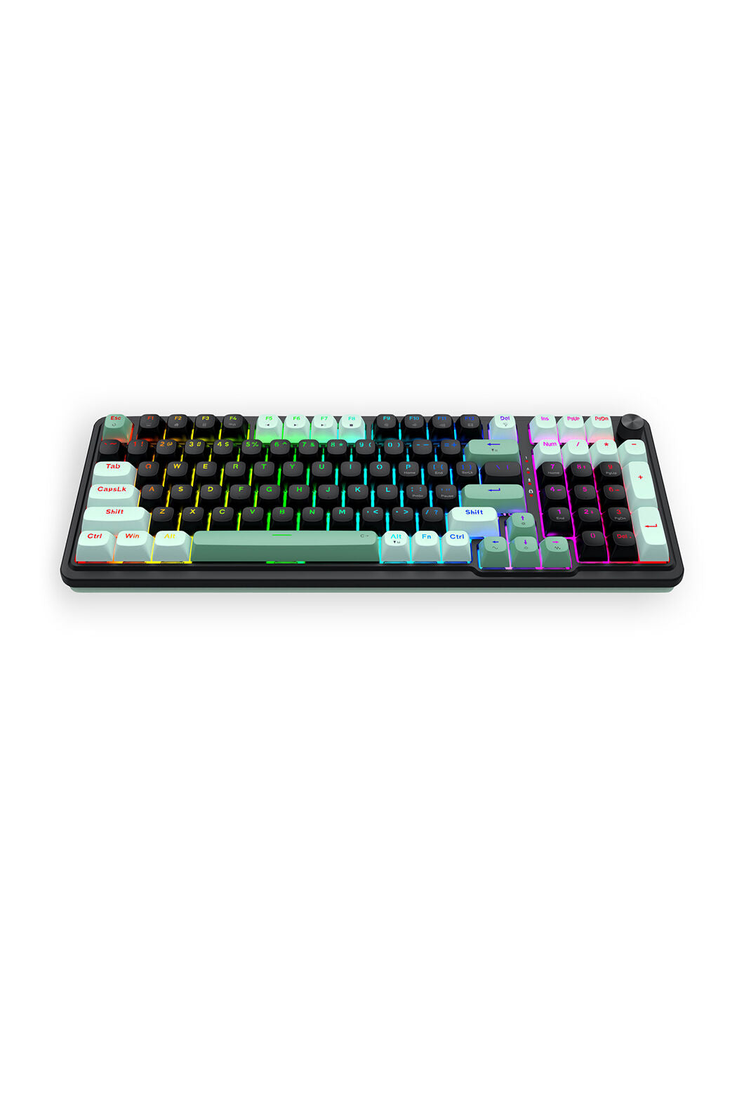 REDRAGON - Redragon EISA K686BG-RGB-M Rapid Trigger 8K Wired Magnetic Gaming Keyboard - black-green