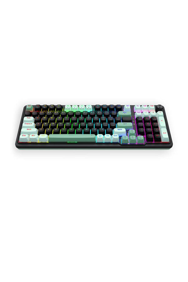 REDRAGON - Redragon EISA K686BG-RGB-M Rapid Trigger 8K Wired Magnetic Gaming Keyboard - black-green
