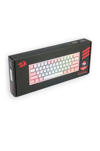 REDRAGON - K617-RGB Fizz 61Key Wired KB-White/Pink - white-pink