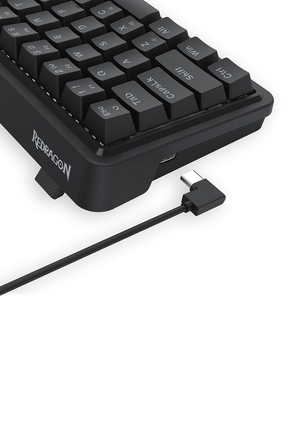 REDRAGON - Redragon K709 NOVA Black 65% Gasket Wired RGB Mechanical Gaming Keyboard - black