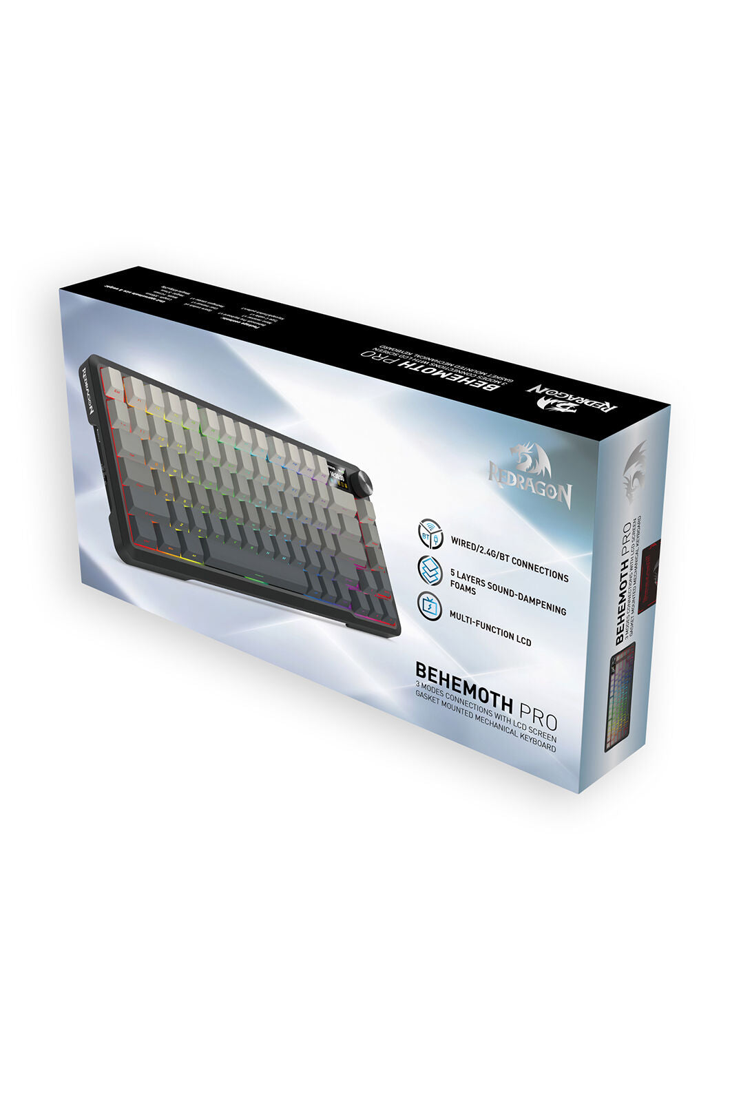 REDRAGON - K724SP-RGB-PRO Behemoth KB-Black - black