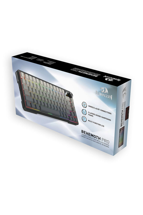 REDRAGON - K724SP-RGB-PRO Behemoth KB-Black - black