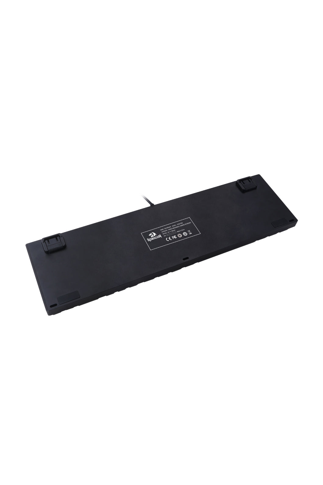 REDRAGON - Redragon K556RGB Devarajas Black Metal Full-Size Wired Mechanical Keyboard Red Switch - black-red