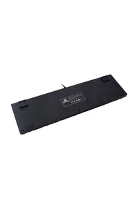 REDRAGON - Redragon K556RGB Devarajas Black Metal Full-Size Wired Mechanical Keyboard Red Switch - black-red