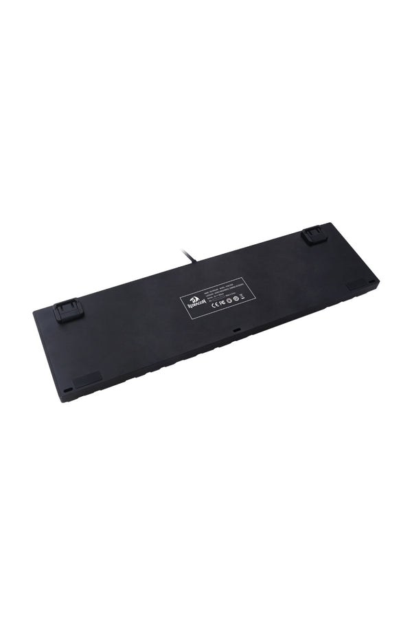 REDRAGON - Redragon K556RGB Devarajas Black Metal Full-Size Wired Mechanical Keyboard Red Switch - black-red