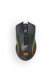 REDRAGON - Redragon M812-RGB Plank Black Ergonomic USB Wired 16000 DPI Gaming Mouse - black